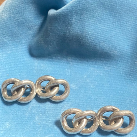 Sterling English Hallmark Cuff Links - Picture 3 of 6